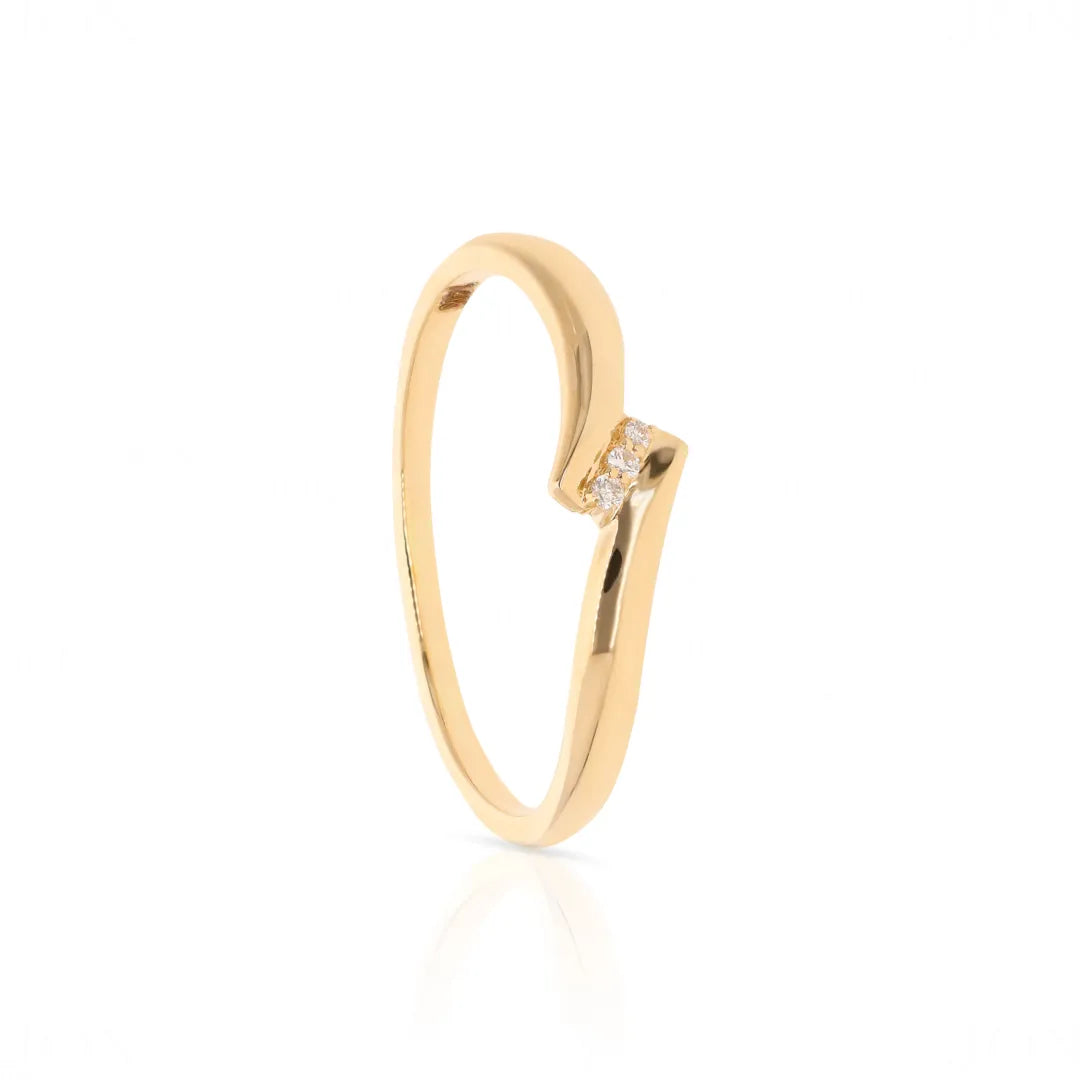 Diamond Trey Bypass Ring