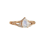 Moonstone Diamond Ring