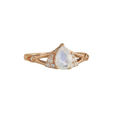Moonstone Diamond Ring