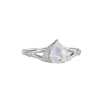 Moonstone Diamond Ring