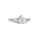 Moonstone Diamond Ring