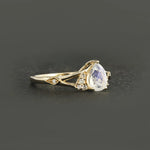 Moonstone Diamond Ring