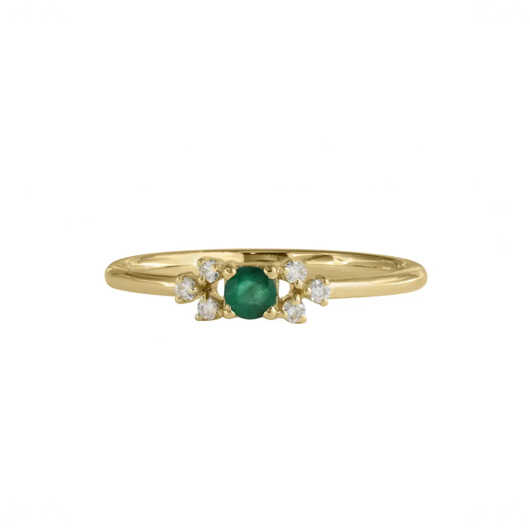 Emerald Promise Ring