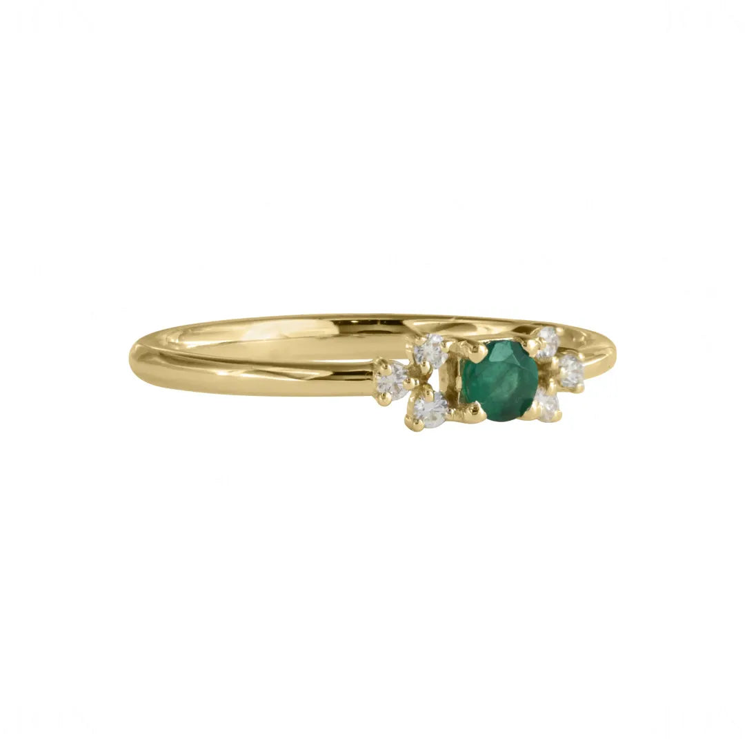 Emerald Promise Ring