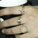 Noir Open Circle Ring