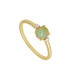 Diamond Opal Ring