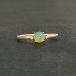 Diamond Opal Ring