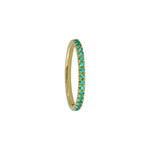 Multi Emerald Wedding Band