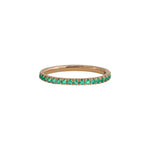 Multi Emerald Wedding Band