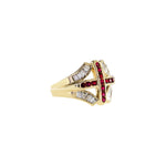 Ruby Cross Men Ring