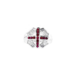 Ruby Cross Men Ring