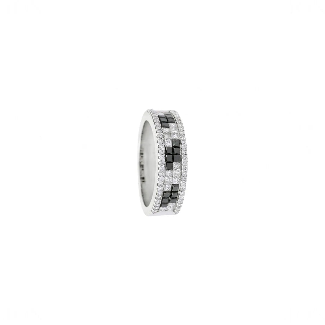 Black n White Diamond Band