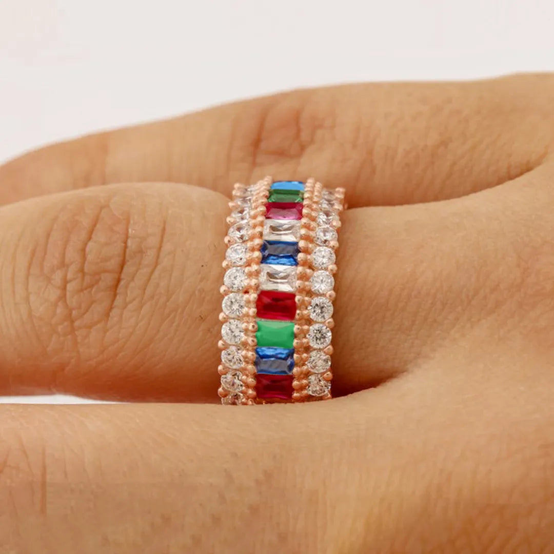Multi-Sapphire Eternity Band