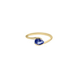 Pear Ruby Stack Ring