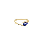 Pear Ruby Stack Ring