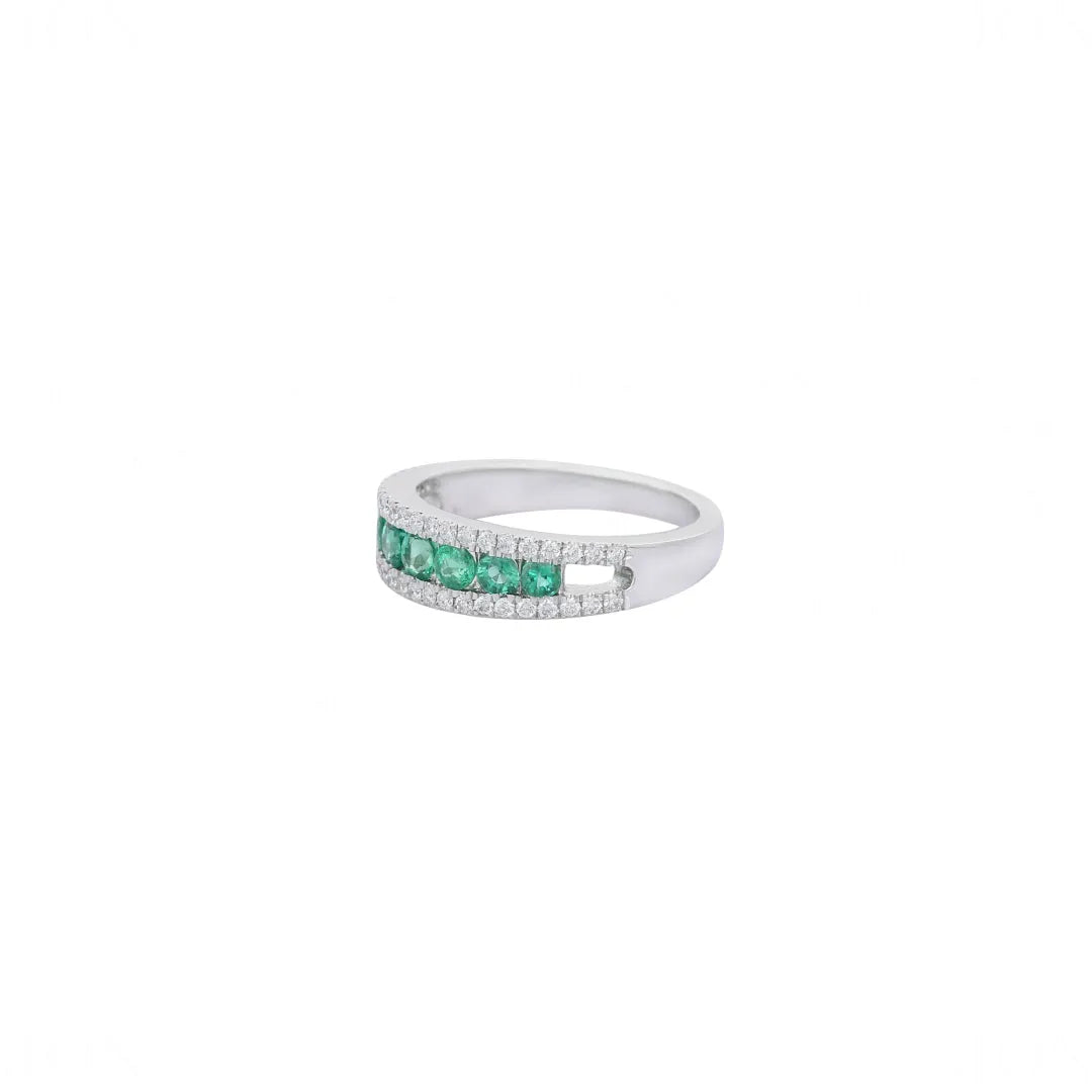 Diamond Emerald Band