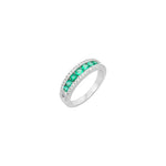 Diamond Emerald Band