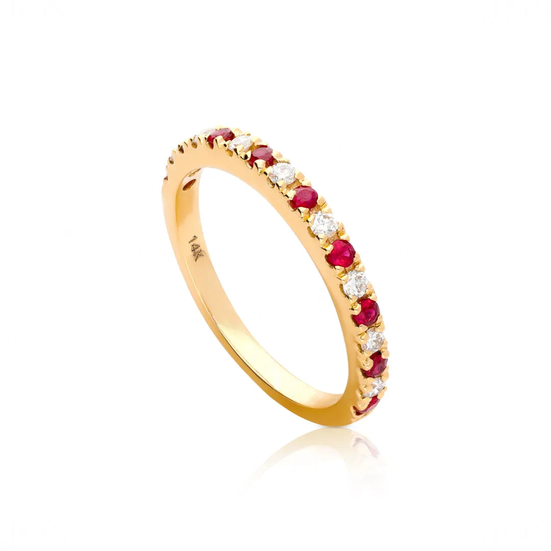 Dichromatic Eternity Band