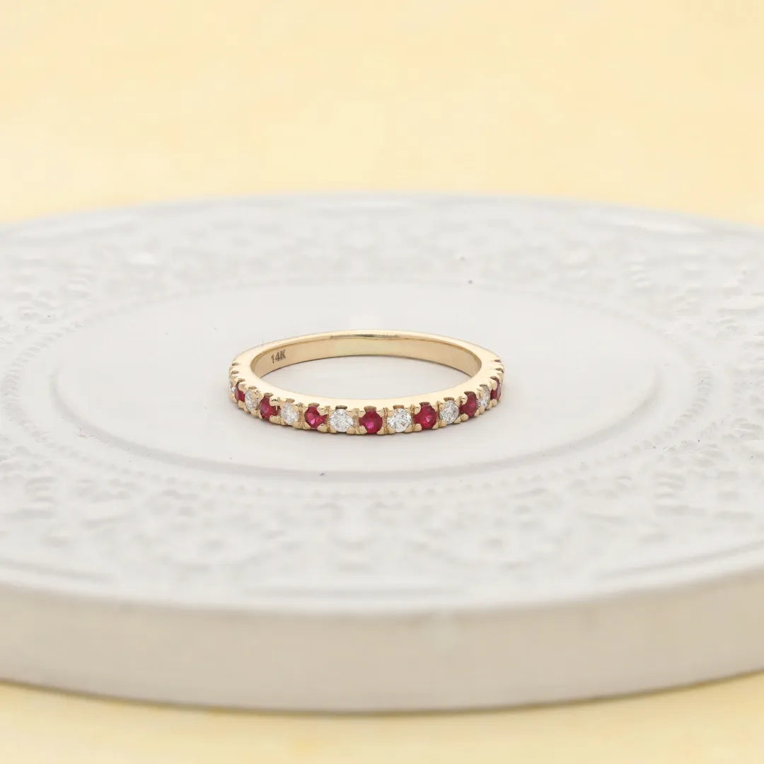 Dichromatic Eternity Band