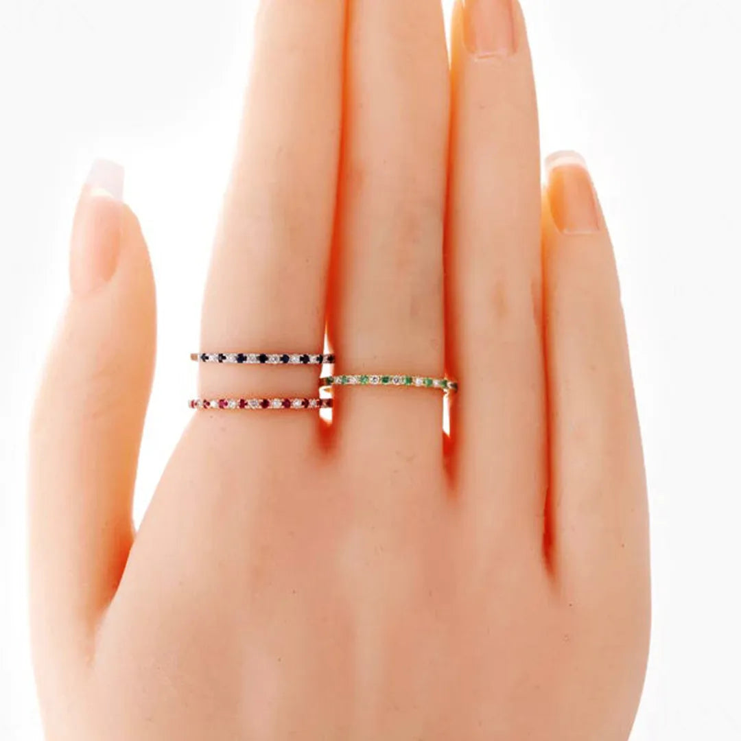 Dichromatic Eternity Band