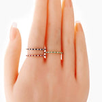 Dichromatic Eternity Band
