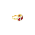 Ruby Diamond Oval Ring