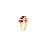 Ruby Diamond Oval Ring