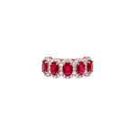 Ruby Diamond Oval Ring
