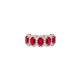 Ruby Diamond Oval Ring
