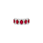Ruby Diamond Oval Ring