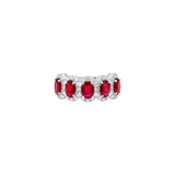Ruby Diamond Oval Ring