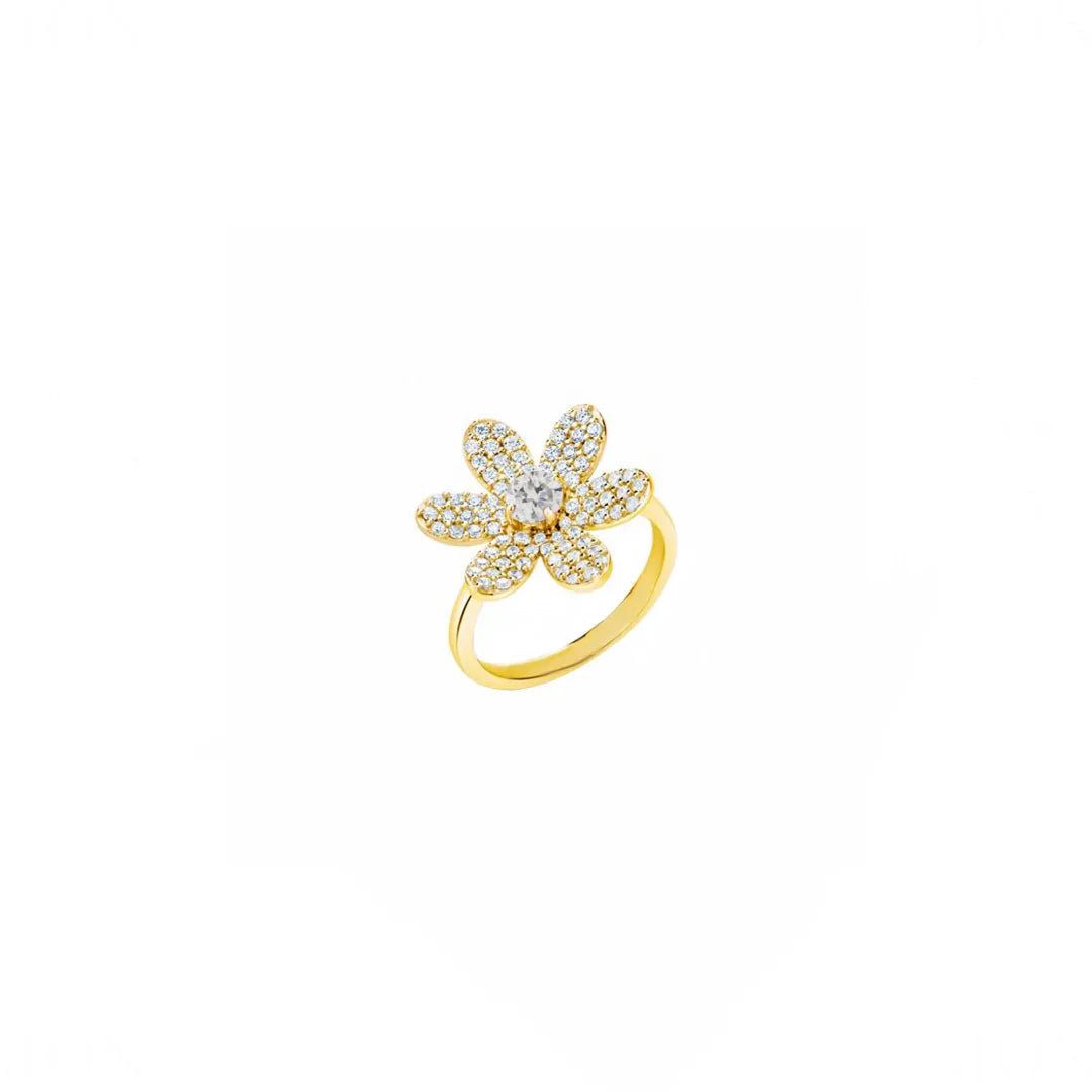 Diamond Flower Ring