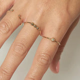 Diamond Dome Ring | 14k Gold