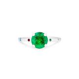 Emerald and Multi-Color Stone Ring|14k Gold