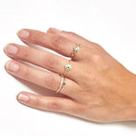 Four-Clover Emerald Ring
