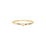 Multi Stone Ring|14k Gold, Diamond