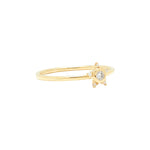 Stella Star Ring|14k Gold, Diamond