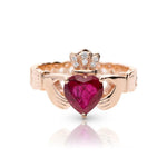 Ruby Claddagh Ring