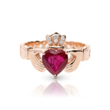 Ruby Claddagh Ring