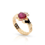 Ruby Claddagh Ring