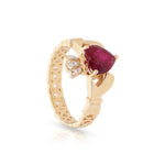 Ruby Claddagh Ring