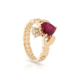 Ruby Claddagh Ring