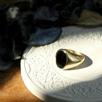 Black Onyx Signet Ring