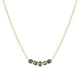 Black Five-Stone Necklace