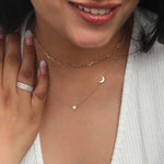 Moon Star Charm Necklace - The Jewelz 