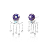 Nightbloom Diamond Drizzle Danglers