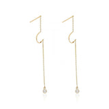 The_Jewelz-14K_Gold-Bar_Long_Chain_Earrings-Earring-AE0350-C