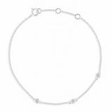 Dainty Diamond Trine Bracelet - The Jewelz 