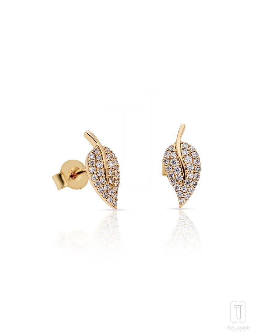 The_Jewelz-14K_Gold-Dainty_Leaf_Studs-Earring-AE0187-AE0187-A