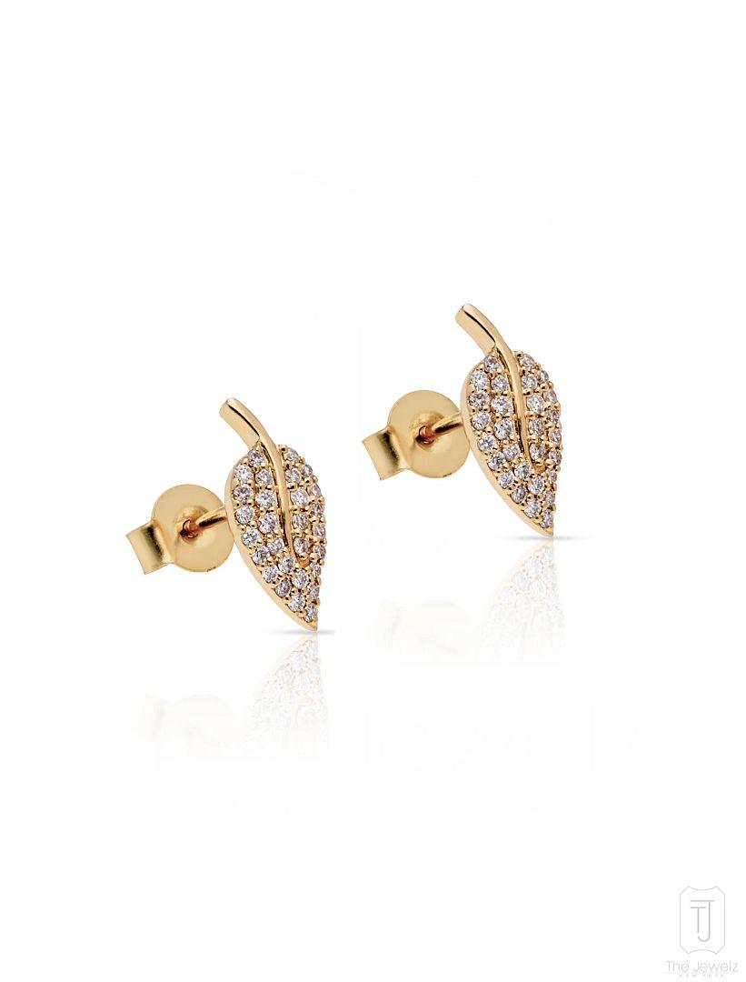 The_Jewelz-14K_Gold-Dainty_Leaf_Studs-Earring-AE0187-AE0187-B